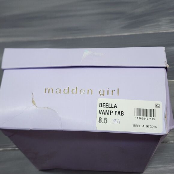 MADDEN GIRL Womens Beella‎ Round Toe Block Heel Heeled Sandal 8.5 M Merlot - Picture 12 of 13